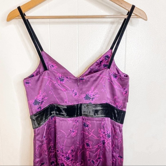 Cinq a Sept Lara print purple silk dress NWT 4 - Picture 11 of 15